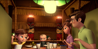 Cartel de Noche de diversión familiar