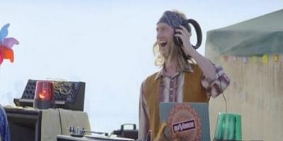 Cartel de Escape de la fiesta en la playa