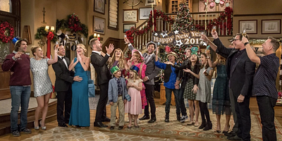 Cartel de Feliz Año Nuevo, bebé