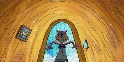 Cartel de Alguien está en la cocina con Arenita / Trabajo interno