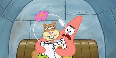 Cartel de Problema burbujeante / La forma de la esponja