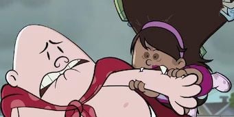 Cartel de El Capitán Calzoncillos y los espantos contraproducentes de la escuela-colmena