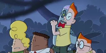 Cartel de El Capitán Calzoncillos y la fuerte furia del peligroso Piélcules