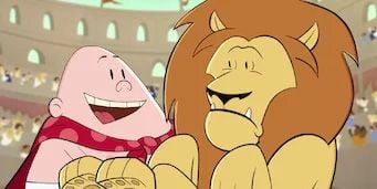 Cartel de El Capitán Calzoncillos y los fétidos gases de Flatulencio Genialez