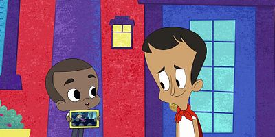 Cartel de El planeta de las capas / Lottaenamorados