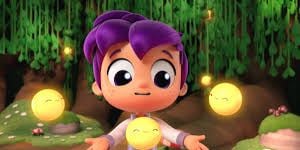 Cartel de Burbujas en el cielo