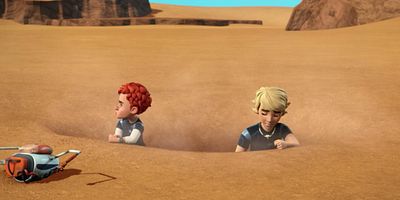 Cartel de De postre, en el desierto