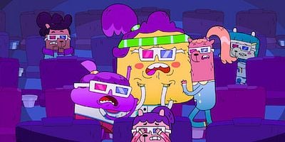 Cartel de Dino, el deportista / Hermanas en pijama