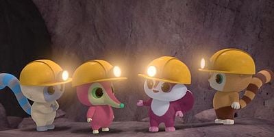 Cartel de Musaraña elefante tras la hoja dorada