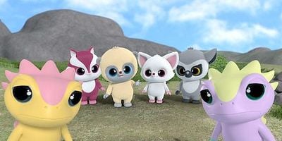 Cartel de Baños de sol con el zonuro gigante