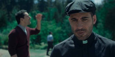 Cartel de El diablo apoyó la cola