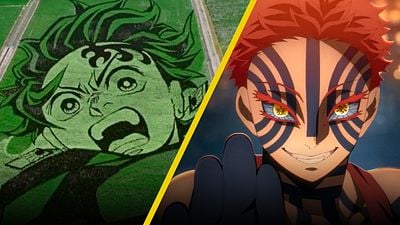 'Demon Slayer: Kimetsu no Yaiba - Castillo Infinito': impresionante arte de 28 mil metros cuadrados de Tanjiro rompe récord noticias imagen