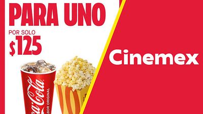 Cinemex lanza combo de 125 pesos con palomitas y refresco. La promoción solo durará cuatro días noticias imagen