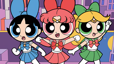 Así de genial se verían 'Las chicas superpoderosas' en el mundo de 'Sailor Moon' noticias imagen