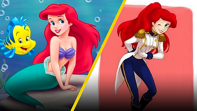Así se verían Ariel y las princesas Disney si usaran la ropa de sus príncipes noticias imagen