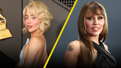 Miley Cyrus y Sabrina Carpenter recrean esta foto en los Grammys 2025 noticias imagen