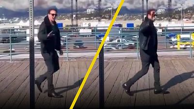 ¿Se confundió? Nicolas Cage saluda a la cámara de una persona que grababa los incendios en Los Ángeles pensando que era un fan noticias imagen