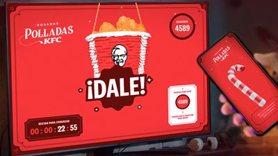 KFC tiene la mejor sorpresa para celebrar la Navidad en familia: ¡la piñata digital más grande jamás vista!