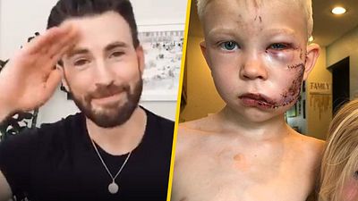Chris Evans le da escudo del Capitán América a niño que salvó la vida de su hermana noticias imagen