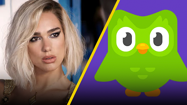 "Hasta que la muerte nos separe": Dua Lipa dedica mensaje de despedida al búho de Duolingo noticias imagen