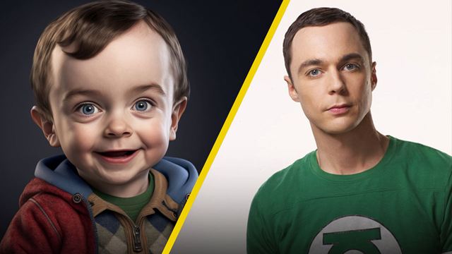 Inteligencia artificial muestra cómo se verían los personajes de 'The Big Bang Theory' si fueran bebés