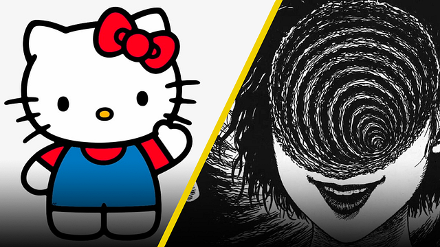 Hello Kitty se combina con el perturbador mundo de 'Uzumaki' en este collage hecho por fans noticias imagen