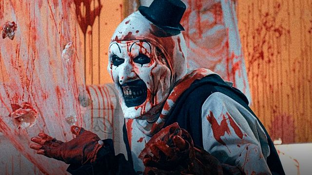 10 espeluznantes imágenes detrás de cámaras de 'Terrifier 2' (velas sin vomitar) noticias imagen