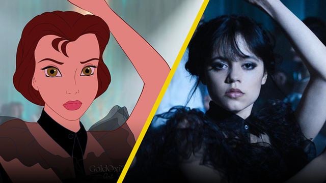Así se vería 'Merlina' de Jenna Ortega protagonizada por princesas de Disney