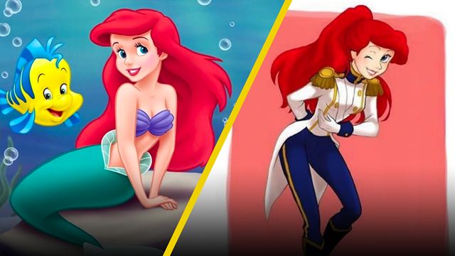 Así se verían Ariel y las princesas Disney si usaran la ropa de sus príncipes