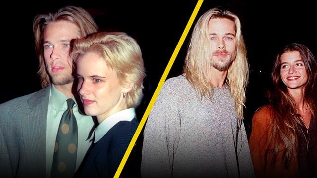 5 fotos que comprueba cómo Brad Pitt siempre se transforma en sus novias