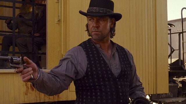 Una fantástica película western considerada un regalo para los fans del género. Mira a Russell Crowe en '3:10 to Yuma' noticias imagen