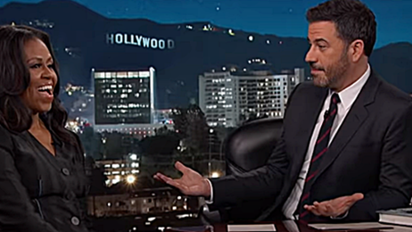 Michelle Obama reveló a Jimmy Kimmel cosas que no podía decir como Primera Dama noticias imagen