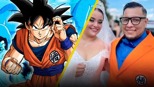 Este novio se casó con un traje de Goku y se hizo viral