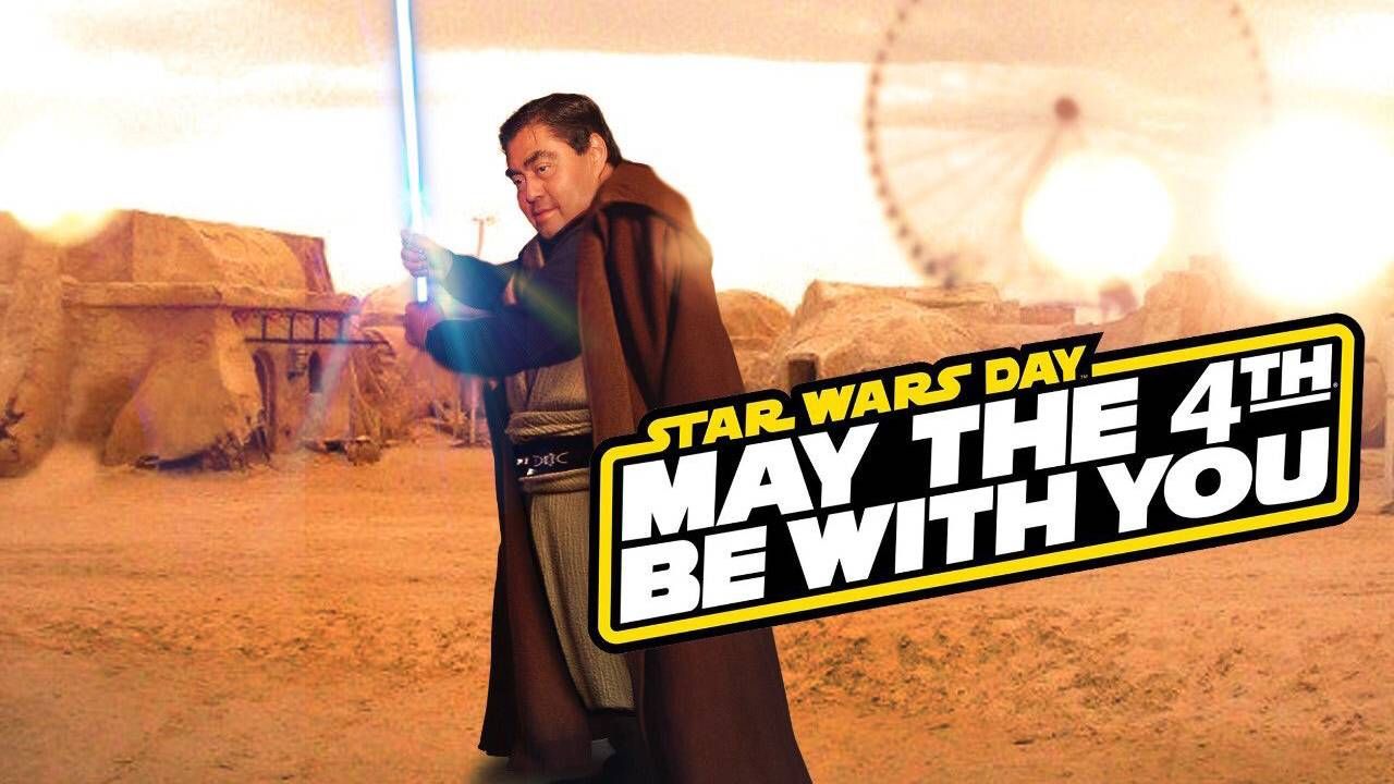 El famoso montaje alusivo a Star Wars