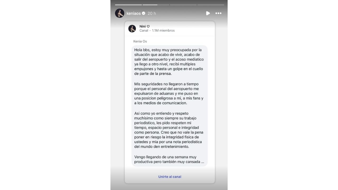 Kenia Os habla sobre la situación tras su ruptura. 