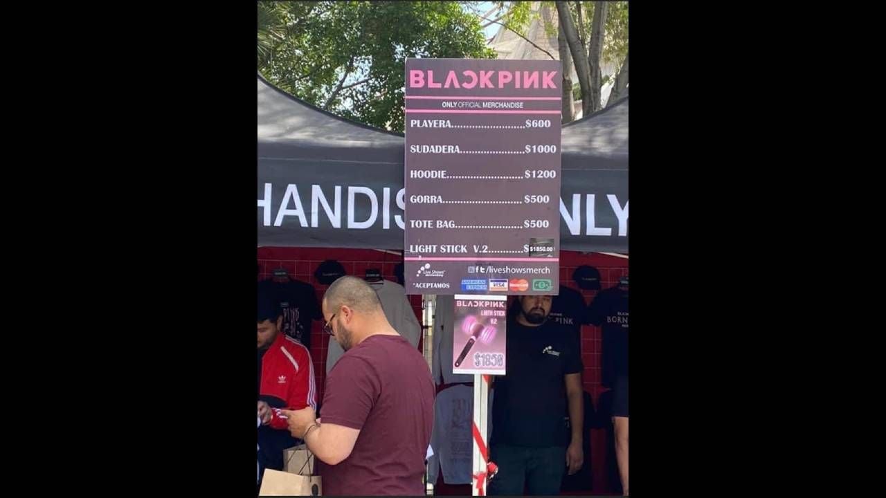 Los precios de la merch BLACKPINK