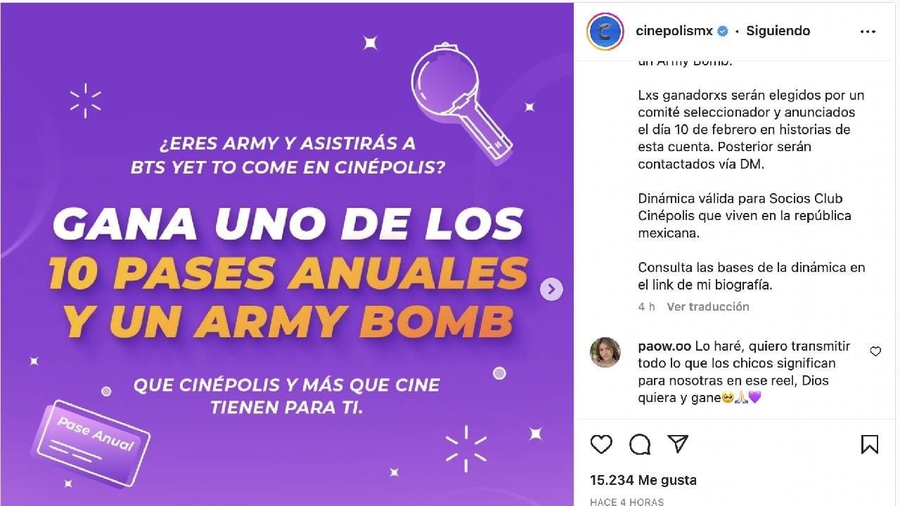 La convocatoria para el concurso