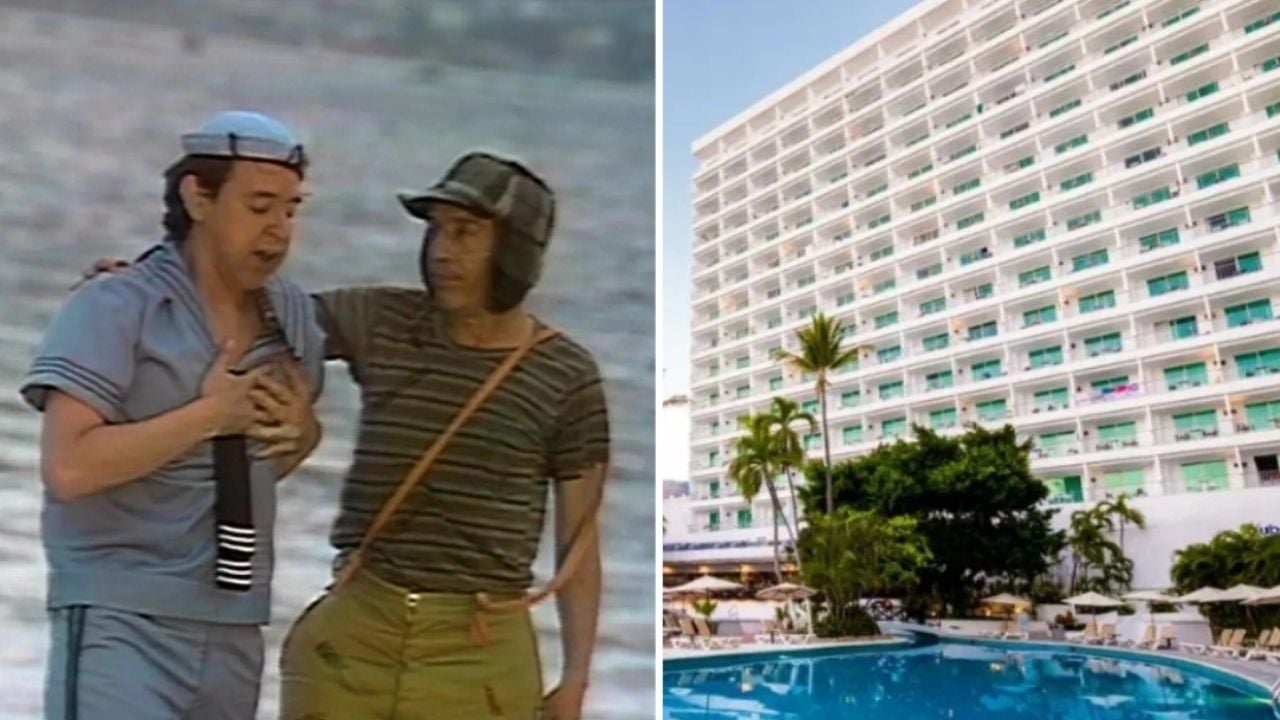Escena de El Chavo del 8 en el Hotel Emporio.