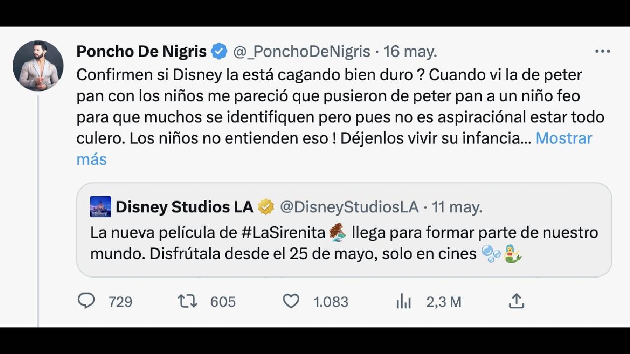 Acá tal cual su crítica a Molony
