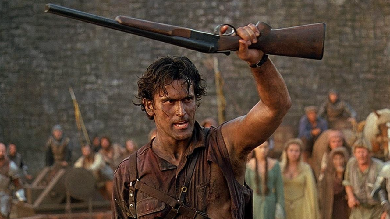 Bruce Campbell  en Evil Dead.