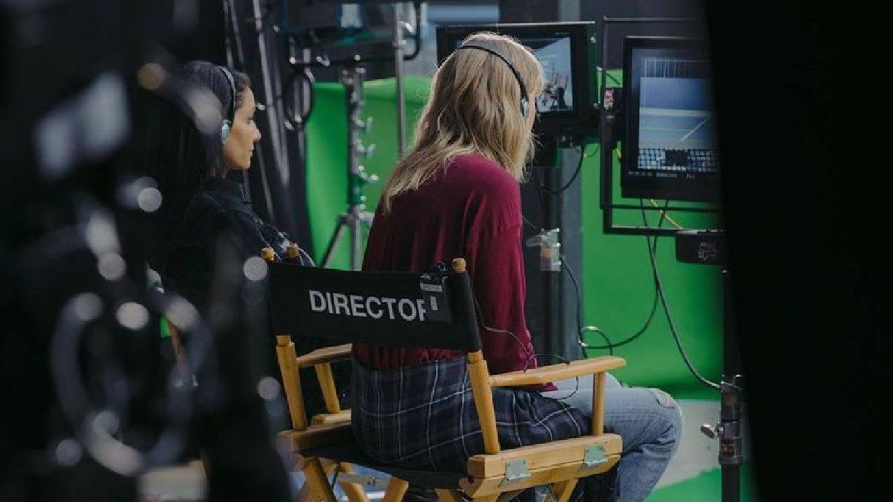 Taylor Swift en la grabación de 'The Man'