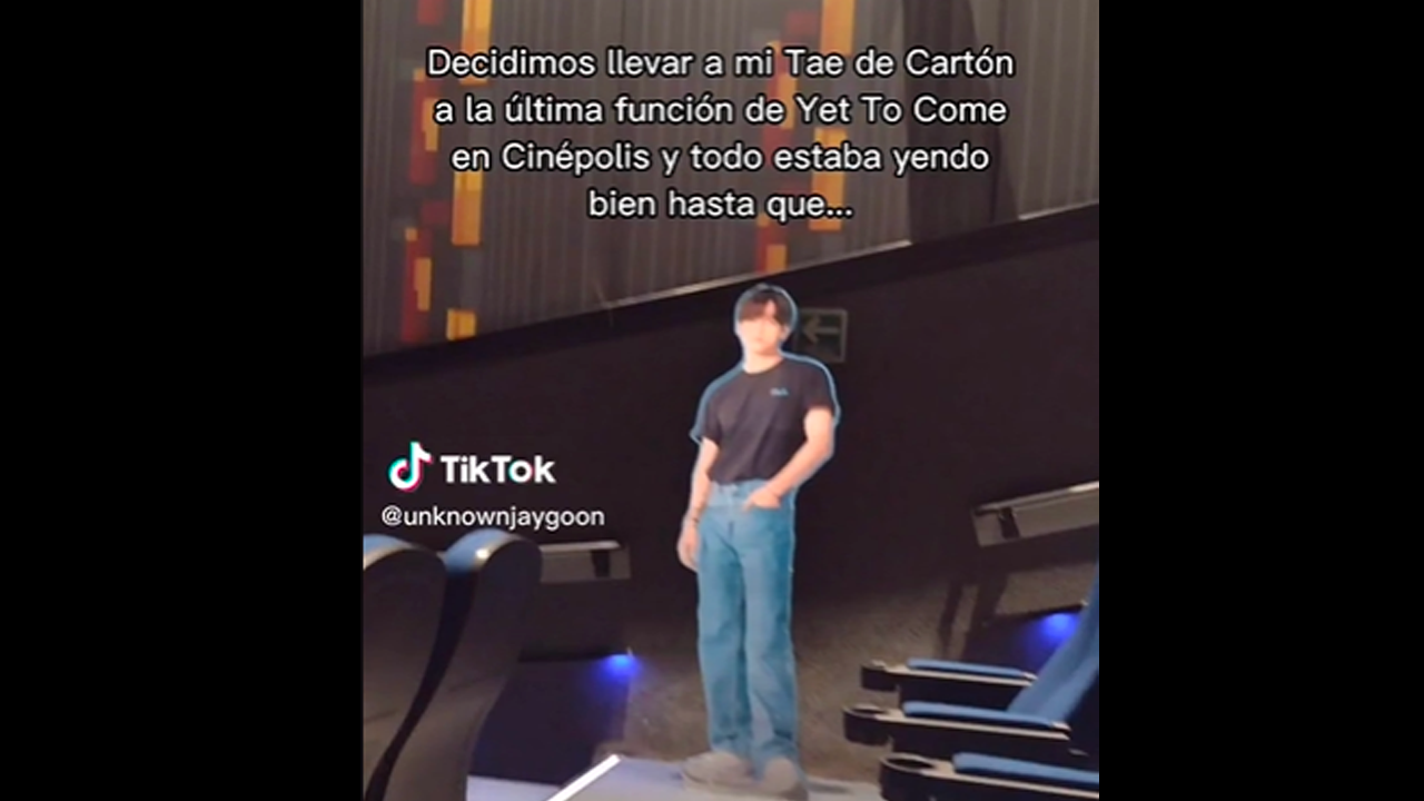En el vídeo se ve como la chica roba al Tae de Cartón.