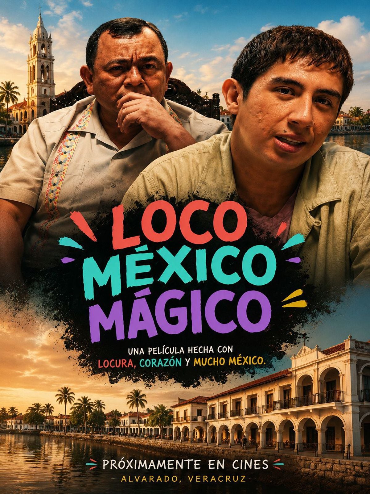 Poster Loco México Mágico película Carlos Santos