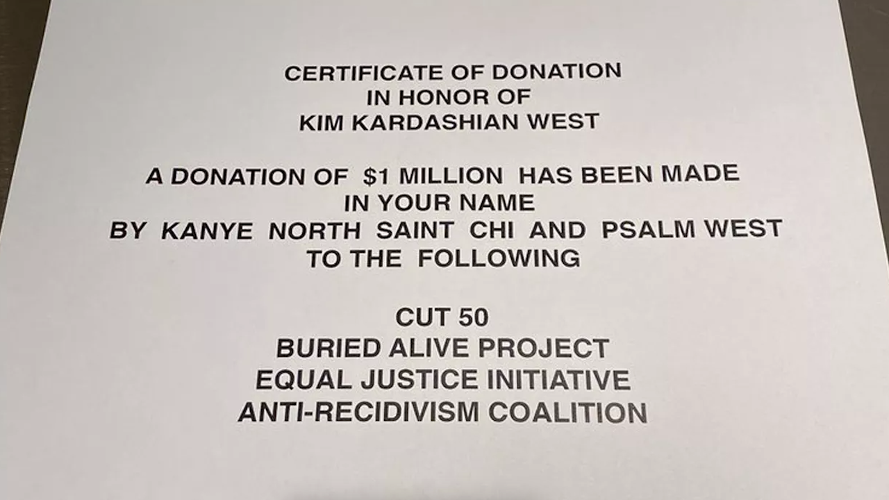 Una donación de un millón de dólares.