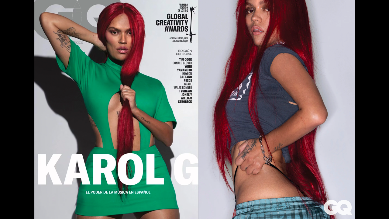 Las polémicas imágenes de Karol G en GQ México.