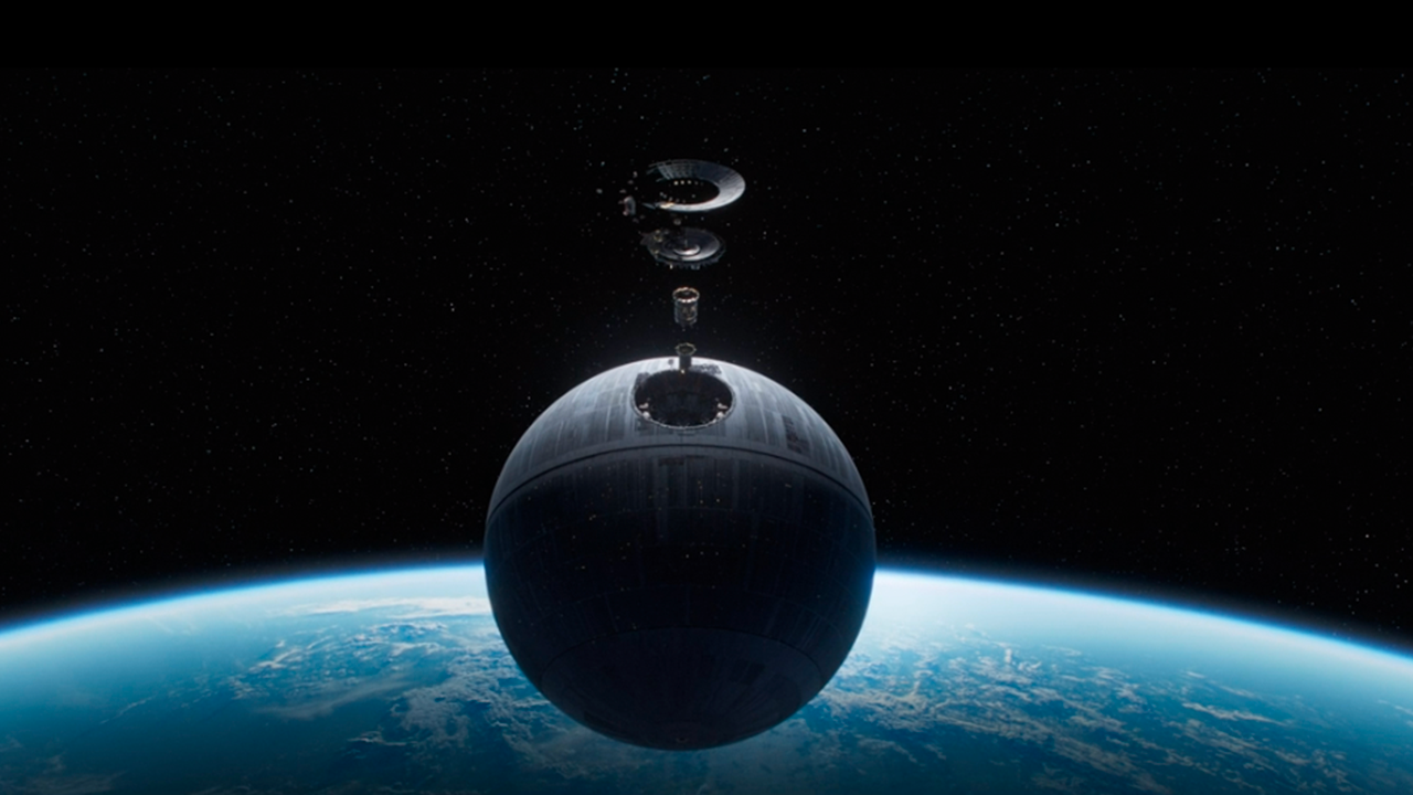 La escena postcréditos muestra la construcción de la Estrella de la Muerte.