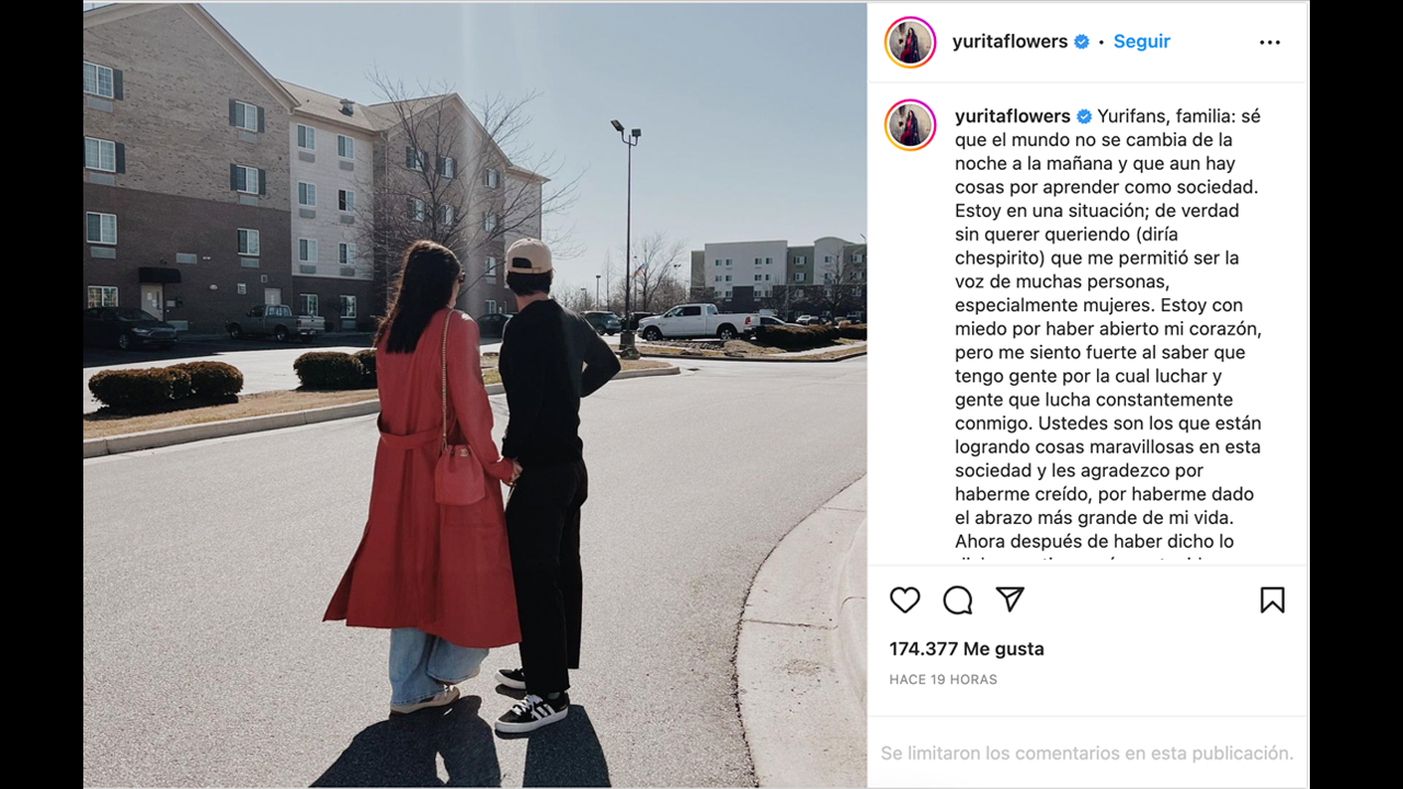 El anuncio de Yuridia.