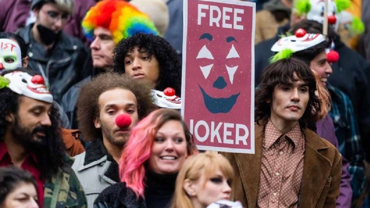 Los seguidores del Joker en protestas