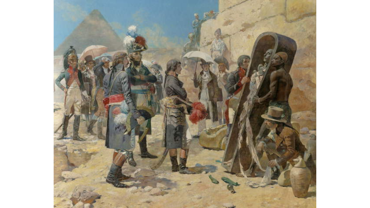 'Bonaparte en las pirámides' (1895) de Maurice Orange.
