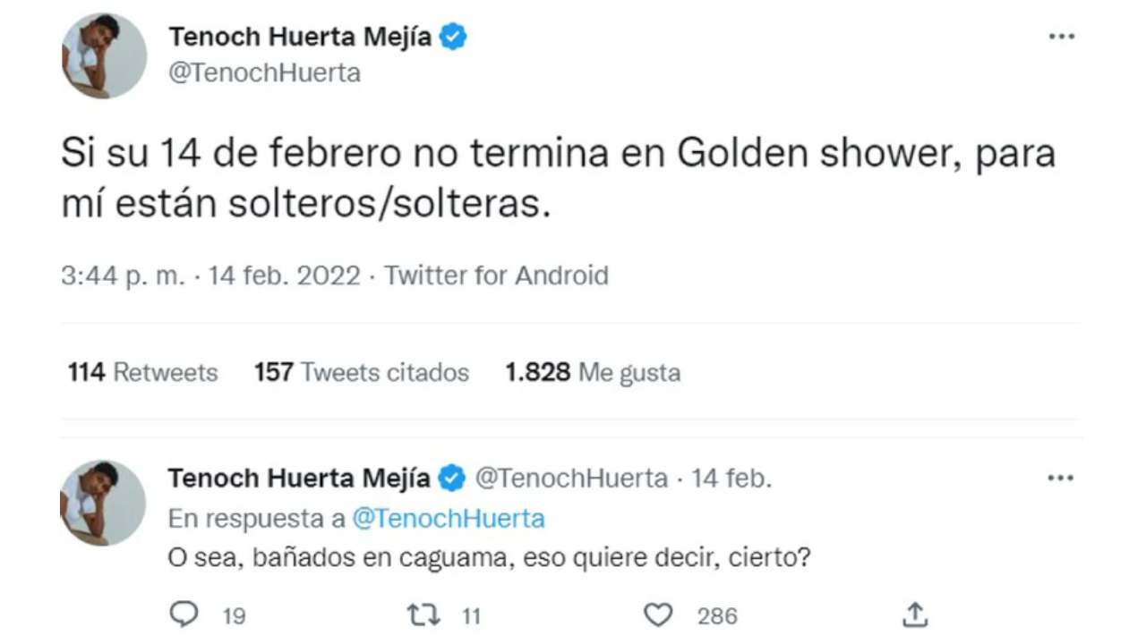 Las palabras de Tenoch Huerta.